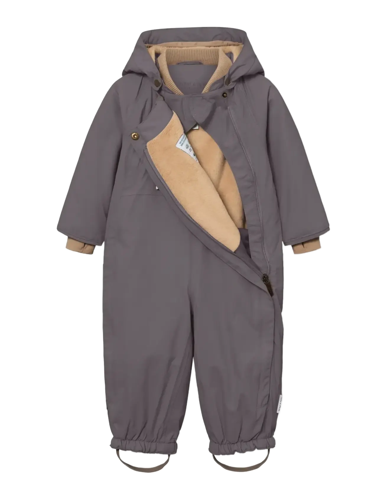 MINI A TURE - MATWISTI fleece lined snowsuit. GRS - vinteroveraller - plum kitten - 3