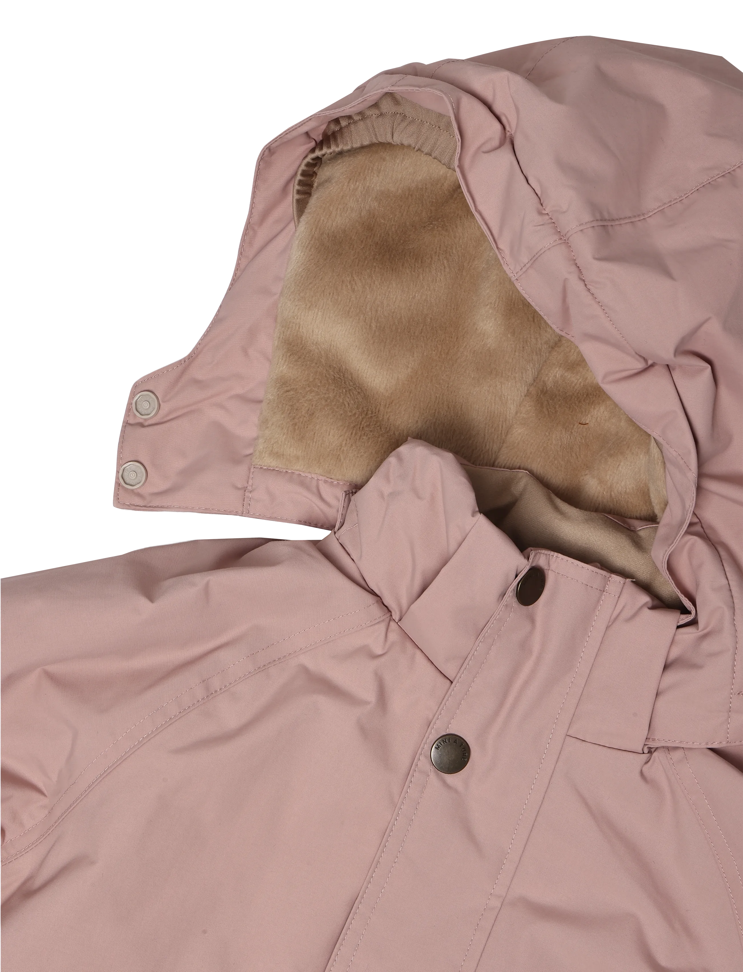 MINI A TURE - MATWANNI fleece lined snowsuit. GRS - vinteroveraller - adobe rose - 4