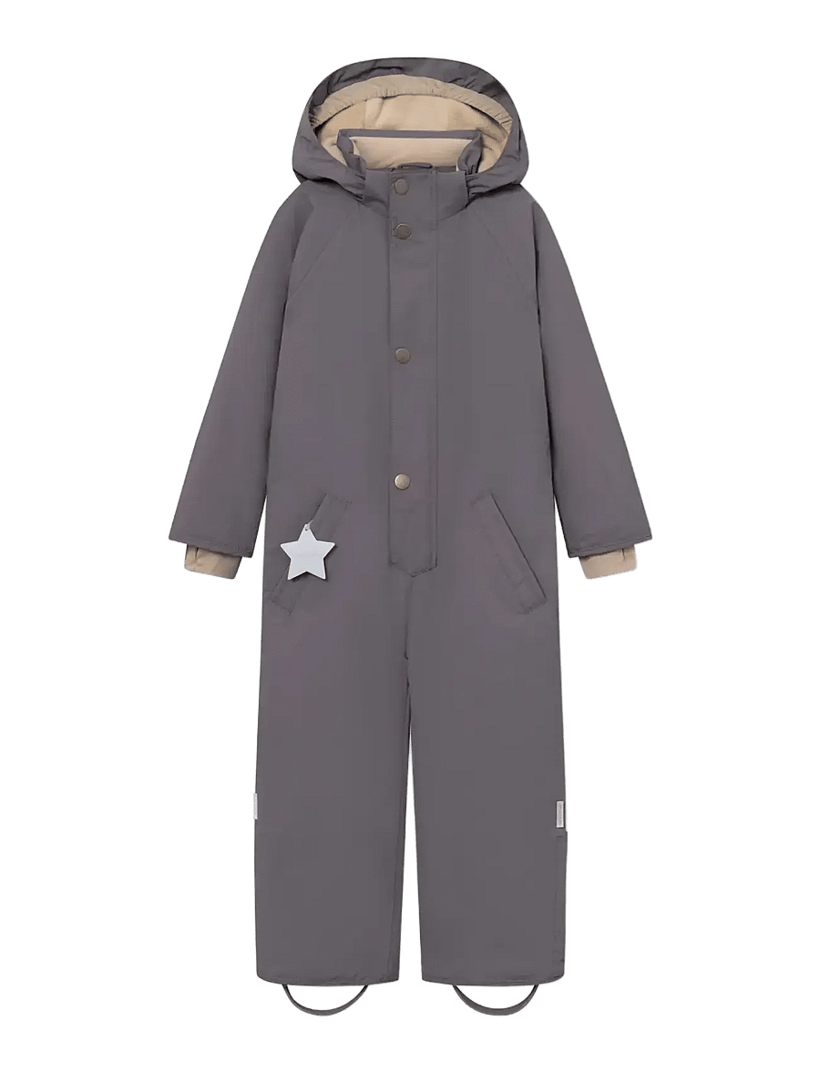 MINI A TURE - MATWANNI fleece lined snowsuit. GRS - vinteroveraller - plum kitten - 0