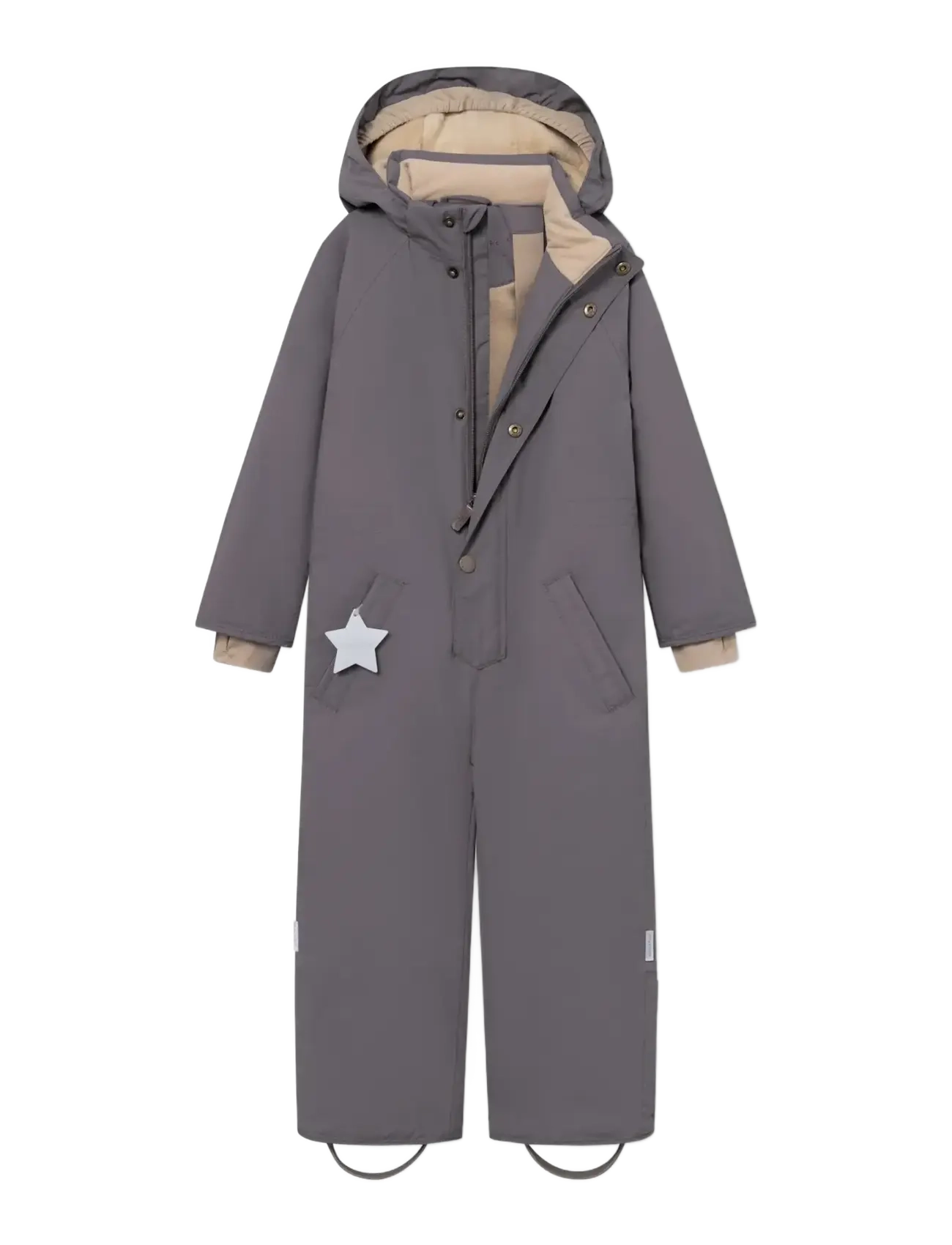 MINI A TURE - MATWANNI fleece lined snowsuit. GRS - vinteroveraller - plum kitten - 2