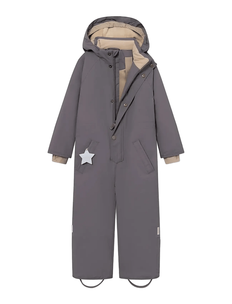 MINI A TURE - MATWANNI fleece lined snowsuit. GRS - vinteroveraller - plum kitten - 2