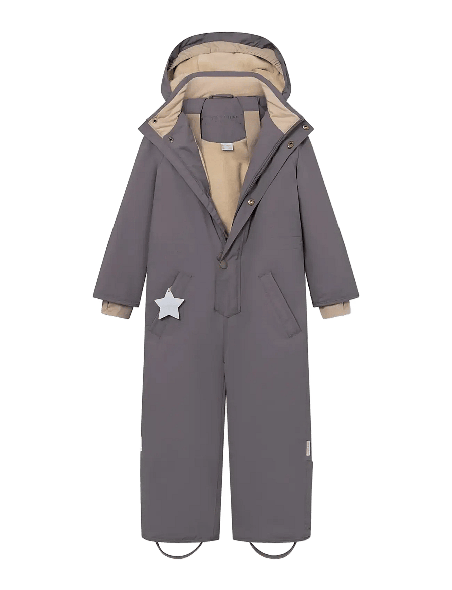MINI A TURE - MATWANNI fleece lined snowsuit. GRS - vinteroveraller - plum kitten - 3