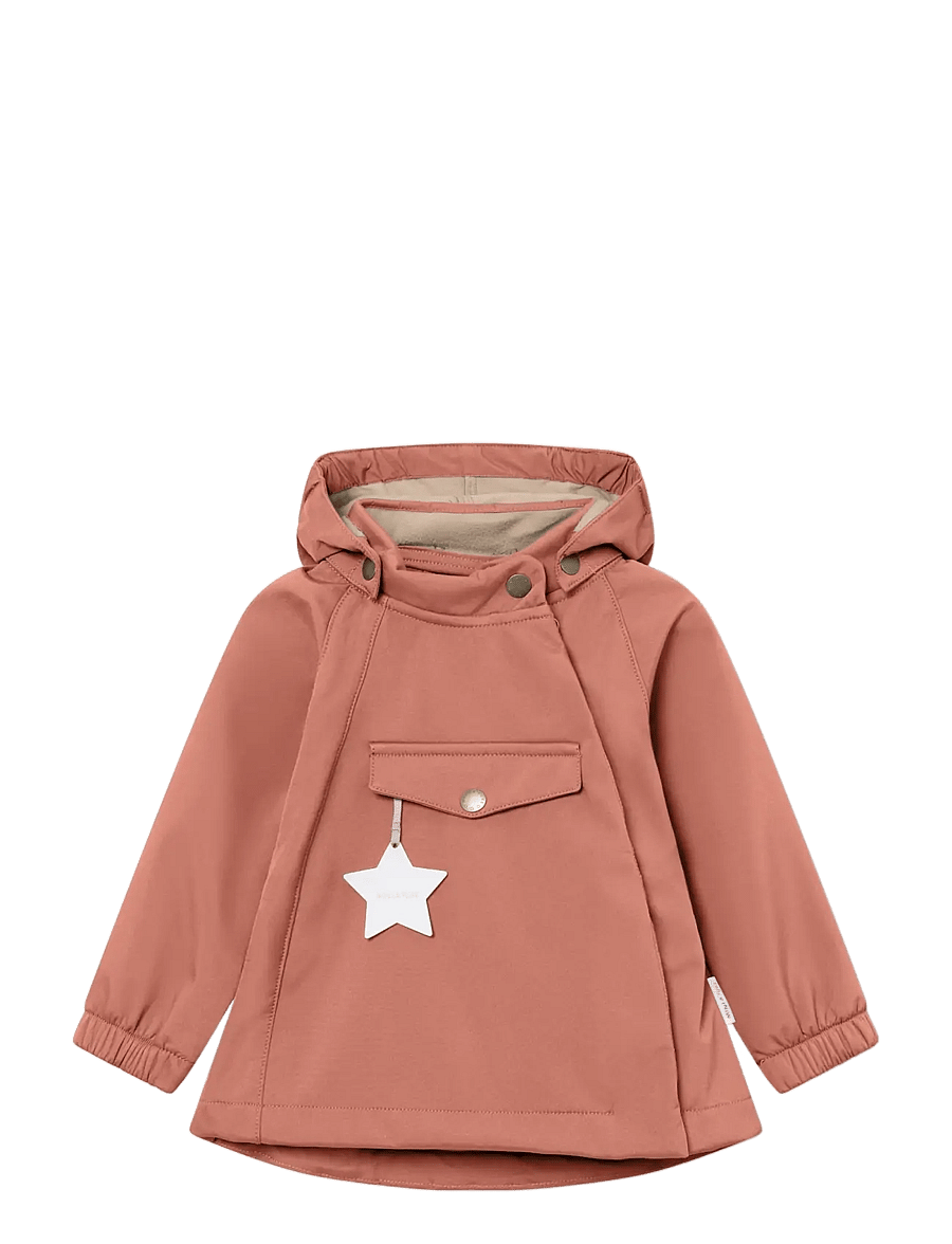 MINI A TURE - MATWAI softshell jacket. GRS - softshell-joped - cedar wood - 0