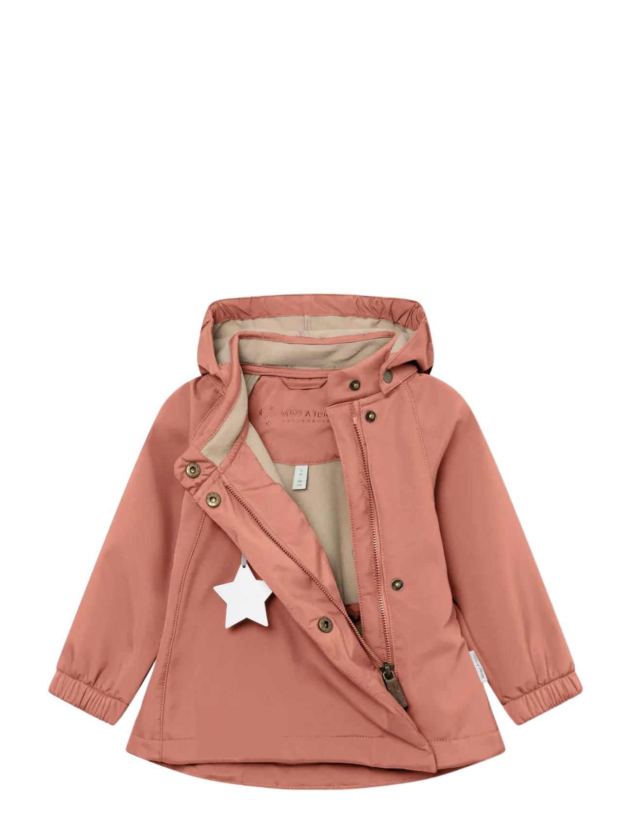 MINI A TURE - MATWAI softshell jacket. GRS - softshell-joped - cedar wood - 2