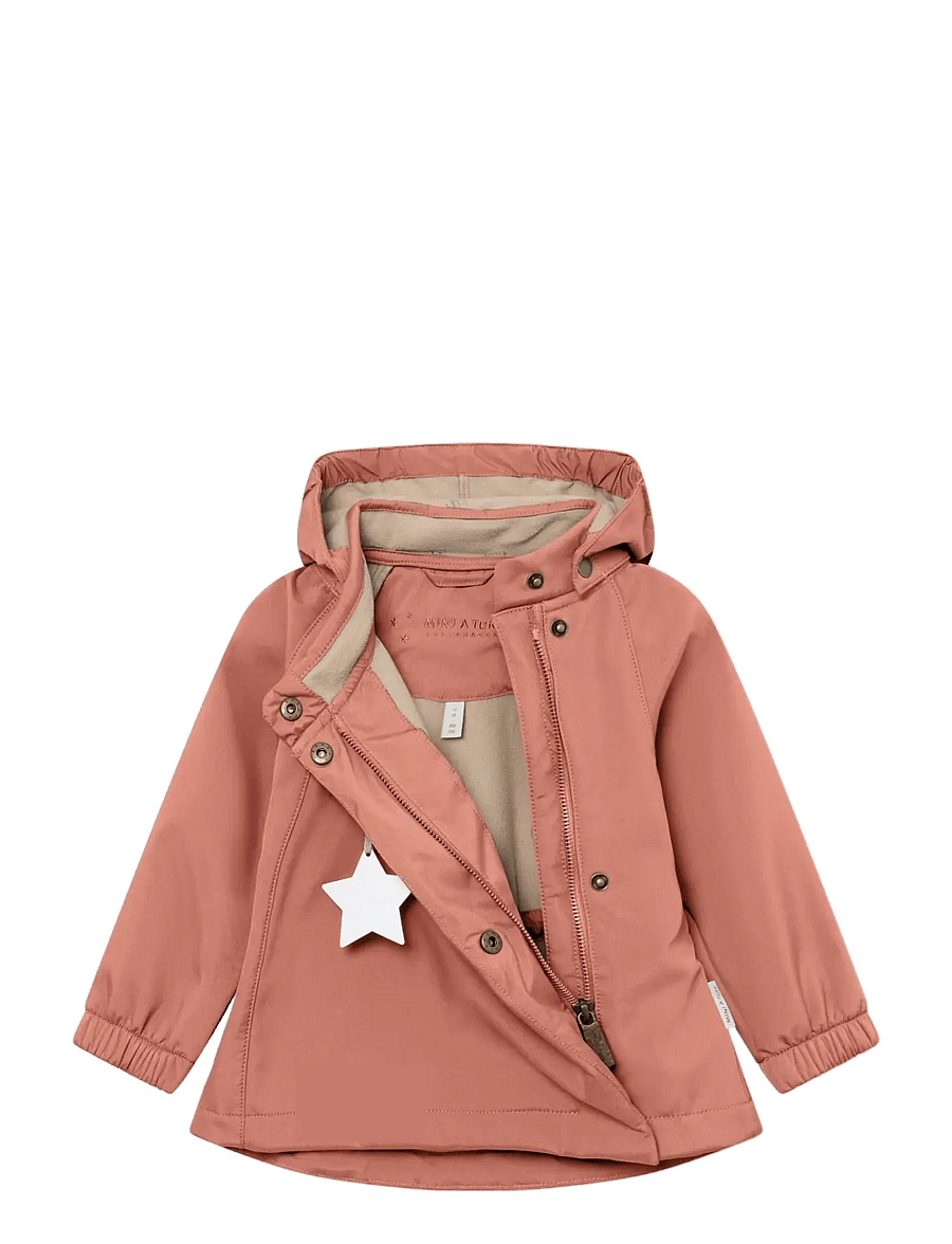 MINI A TURE - MATWAI softshell jacket. GRS - softshell-joped - cedar wood - 2