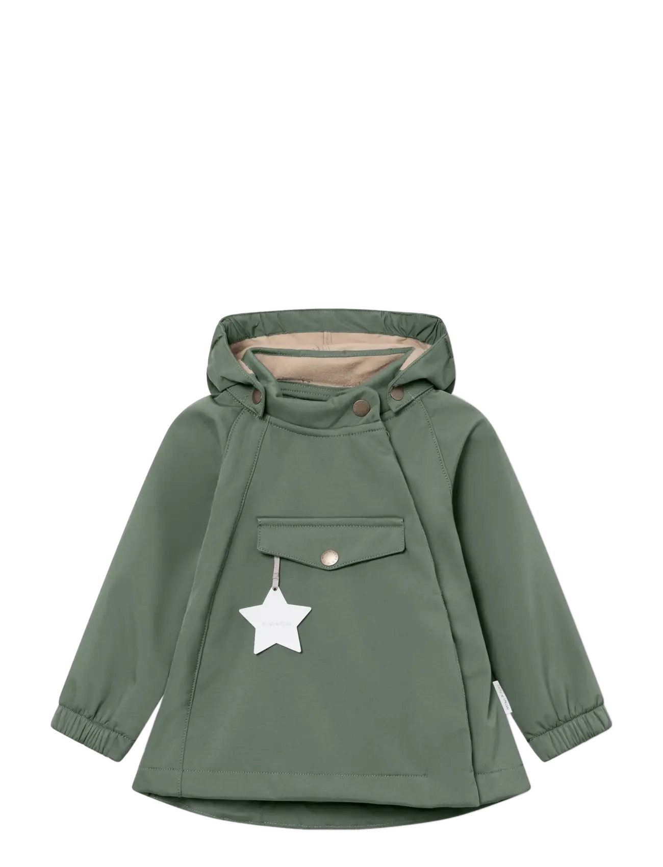 MINI A TURE MATWAI softshell jacket. GRS - Tagasi kooli - DARK FOREST / khaki/green