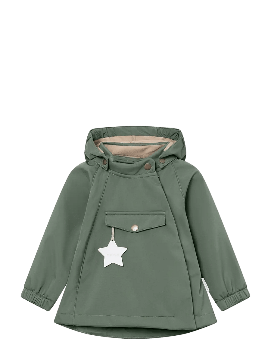 MINI A TURE - MATWAI softshell jacket. GRS - softshell-joped - dark forest - 0