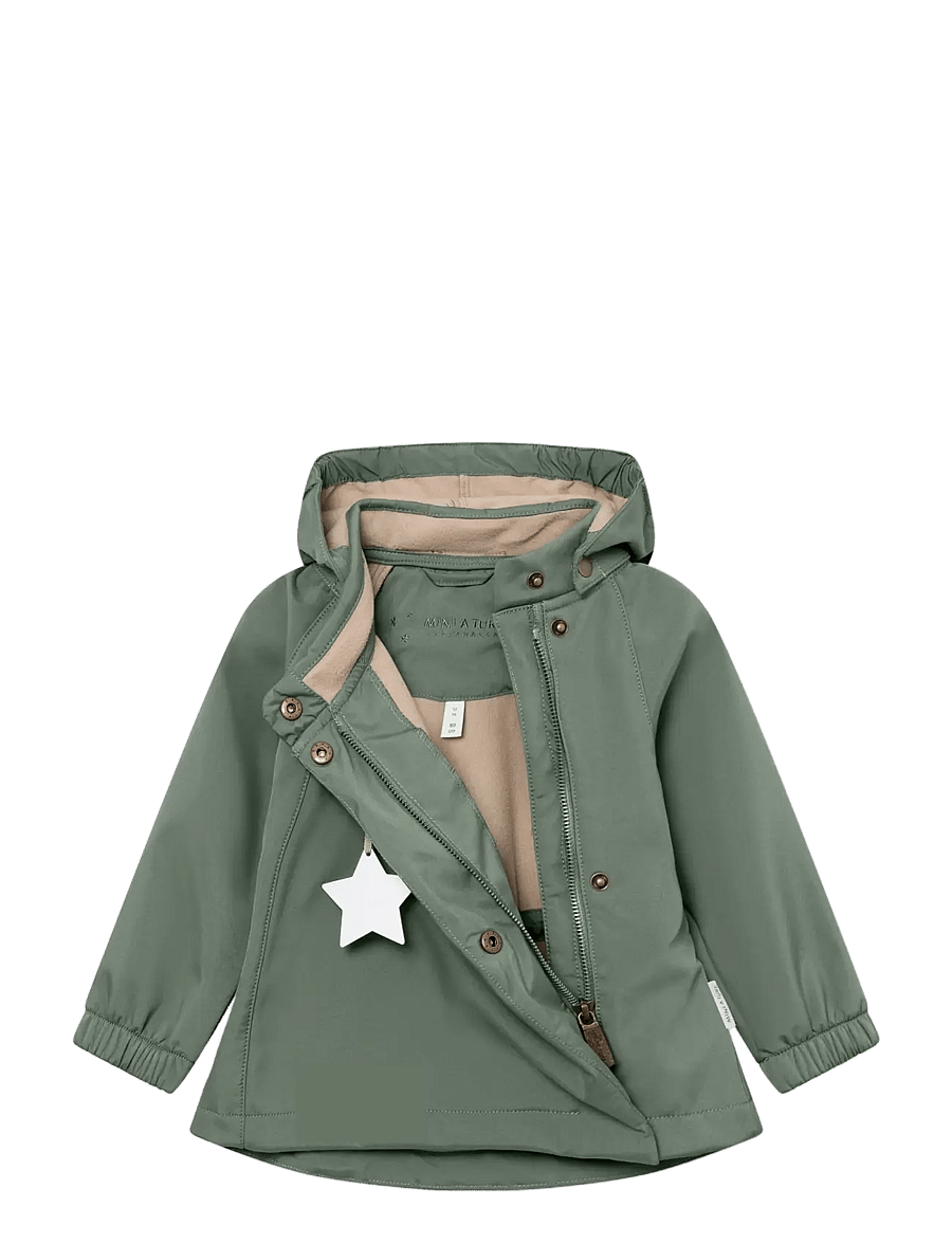 MINI A TURE - MATWAI softshell jacket. GRS - softshell-joped - dark forest - 2