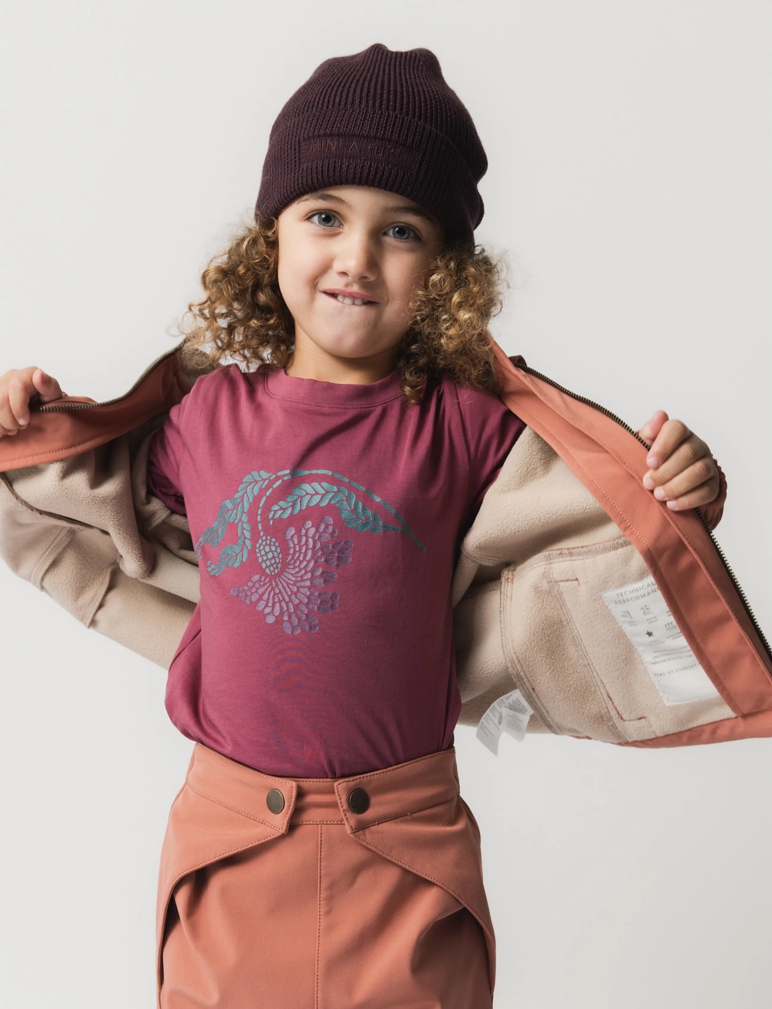 MINI A TURE - MATBRIDDI softshell jacket. GRS - softshell-joped - cedar wood - 4