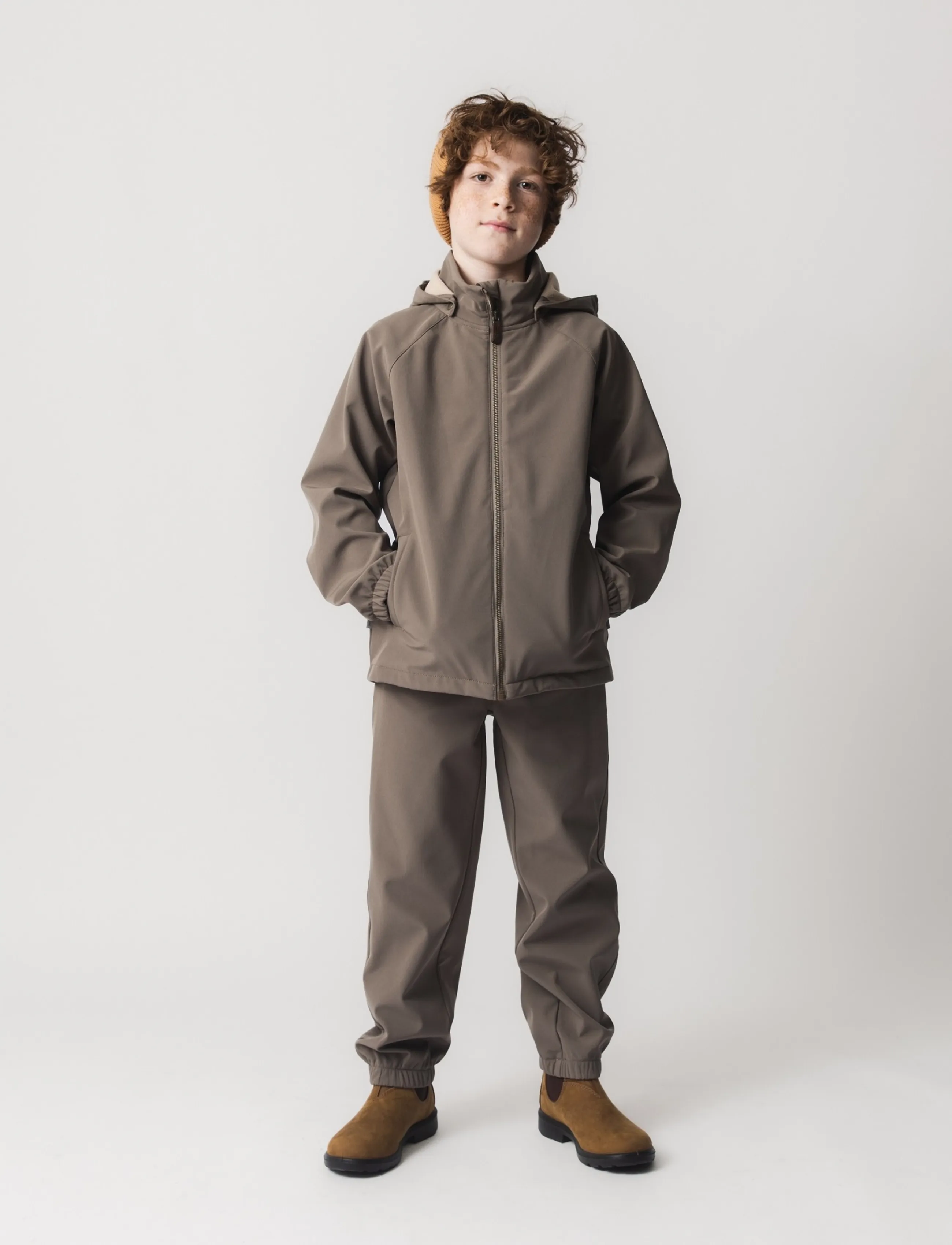 MINI A TURE MATADEN softshell jacket. GRS - MINI A TURE - MOREL GREY / grey