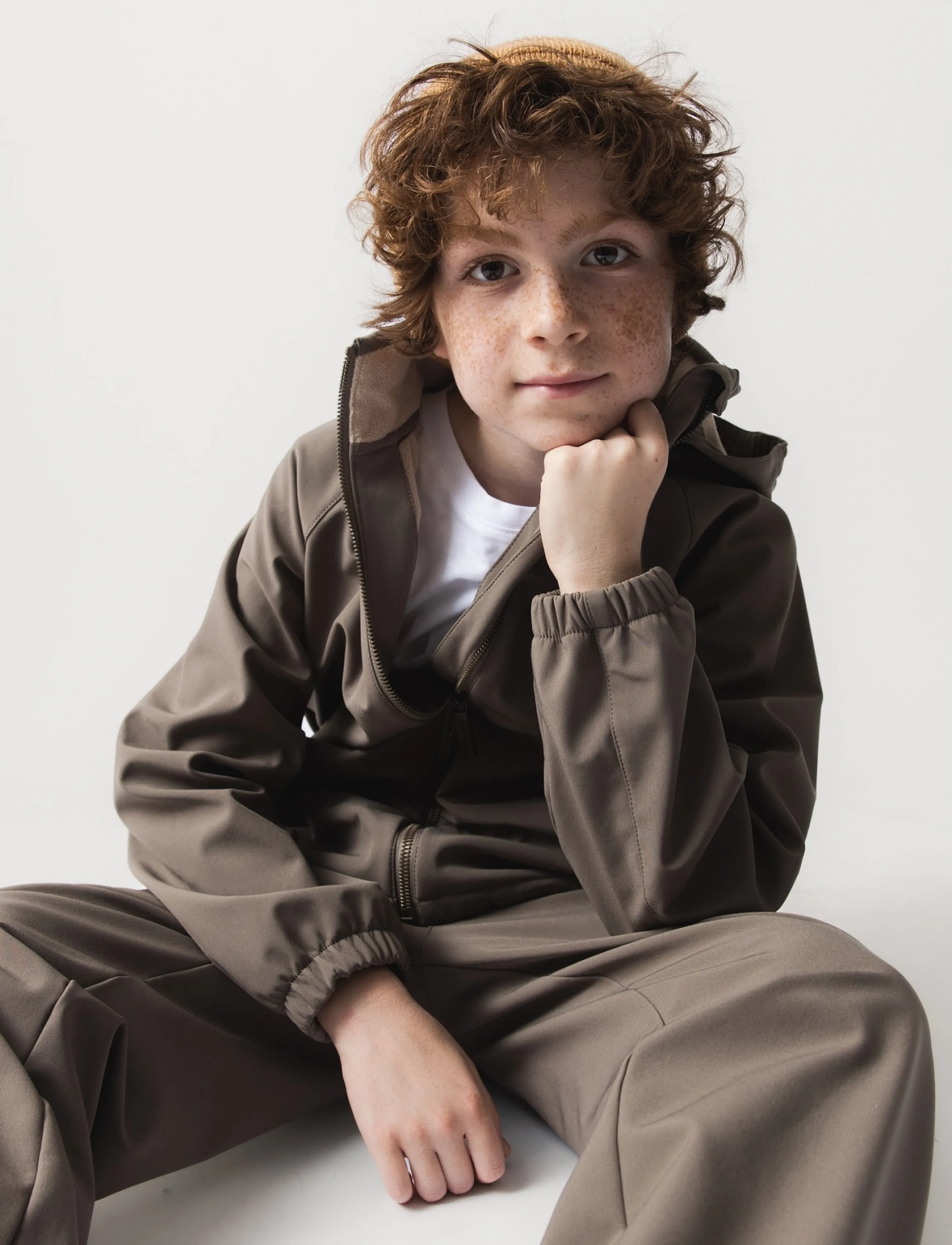 MINI A TURE - MATADEN softshell jacket. GRS - softshell-joped - morel grey - 4