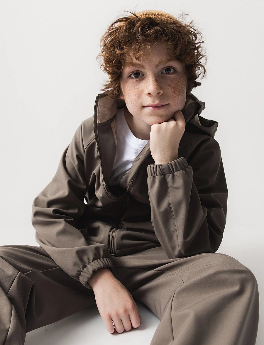 MINI A TURE - MATADEN softshell jacket. GRS - softshell-joped - morel grey - 4