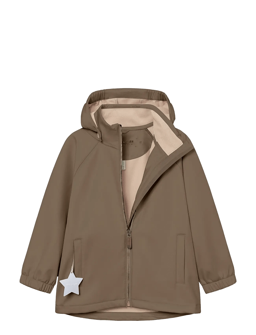 MINI A TURE - MATADEN softshell jacket. GRS - softshell-joped - morel grey - 3