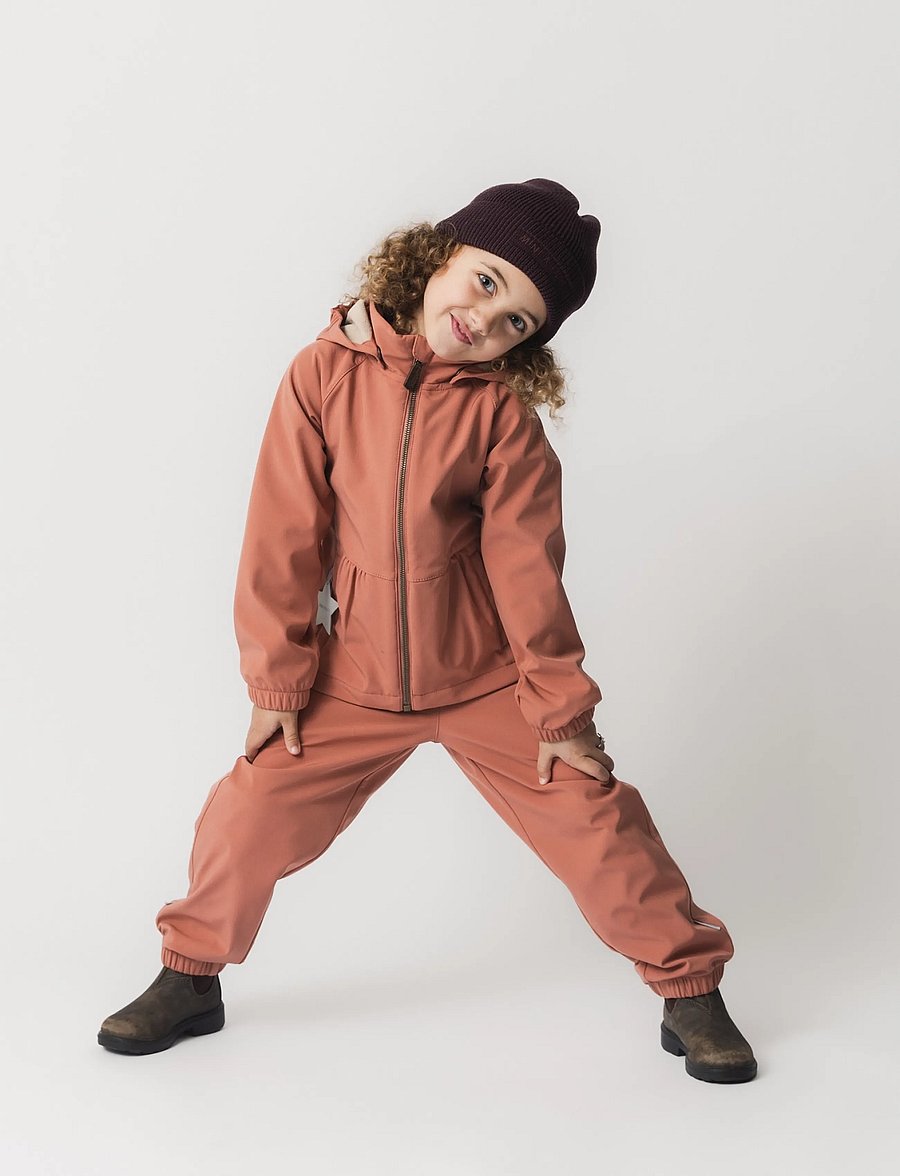 MINI A TURE - MATAIANO softshell pants. GRS - beebipüksid - cedar wood - 0