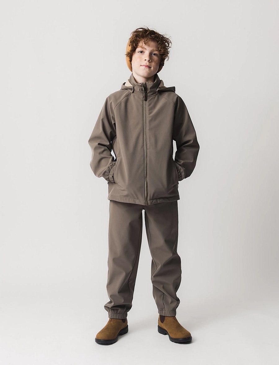 MINI A TURE - MATAIANO softshell pants. GRS - beebipüksid - morel grey - 3