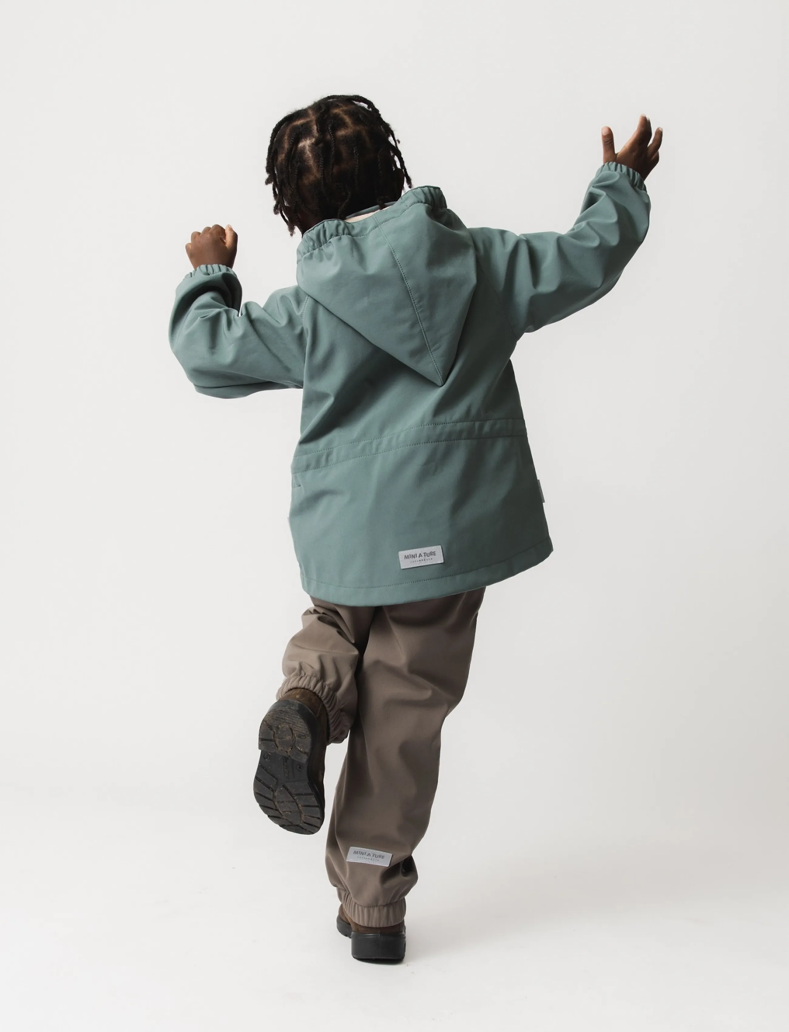 MINI A TURE - MATAIANO softshell pants. GRS - beebipüksid - morel grey - 4