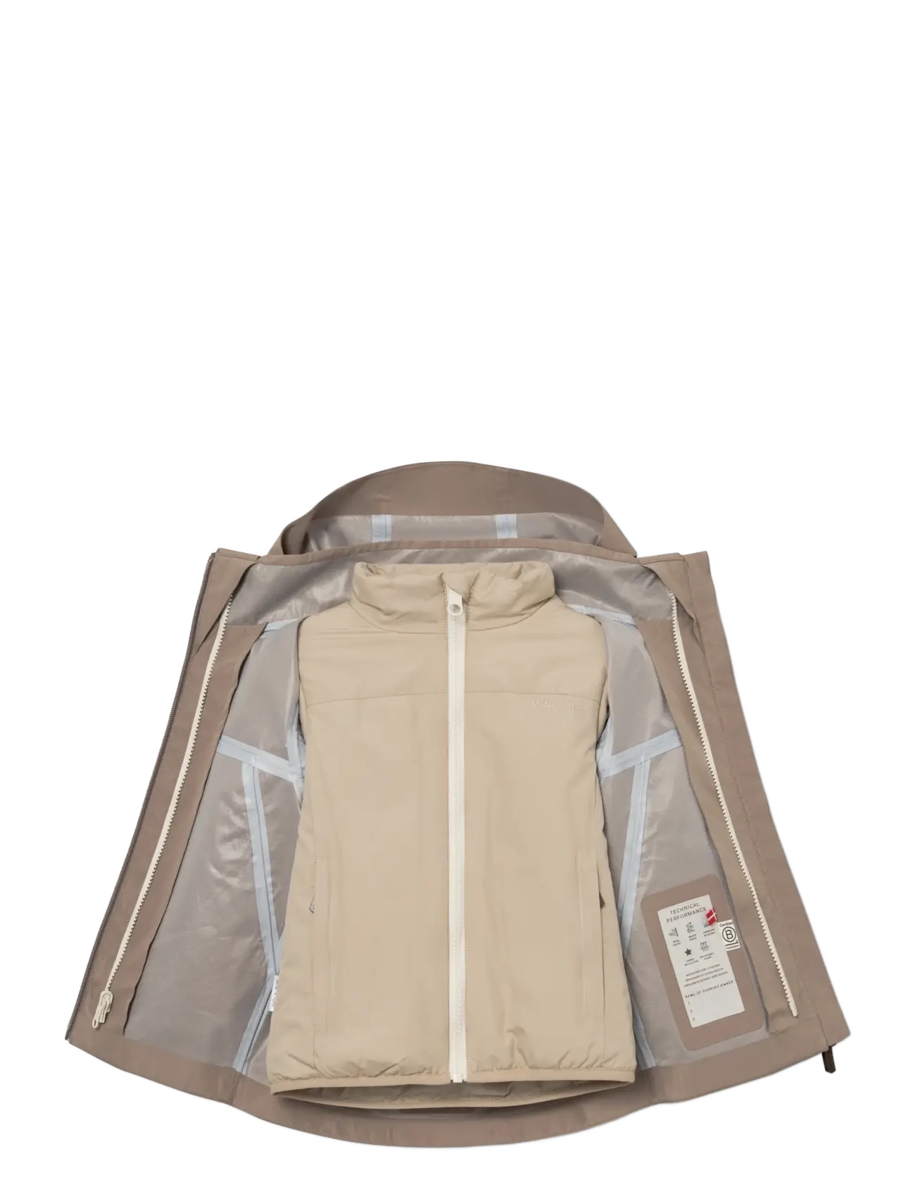 MINI A TURE - MATTITAN 3-in-1 shell jacket. GRS - shell-joped - grey brown - 2