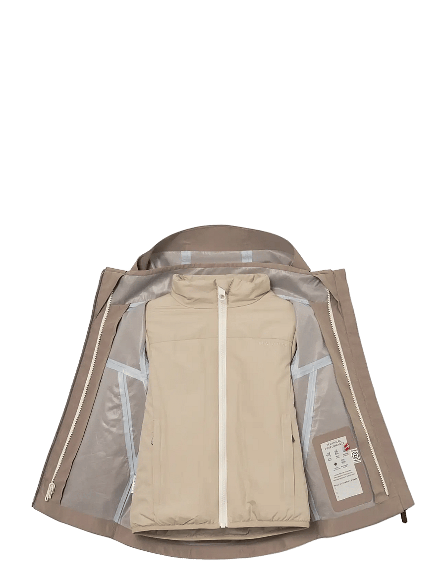 MINI A TURE - MATTITAN 3-in-1 shell jacket. GRS - shell-joped - grey brown - 2
