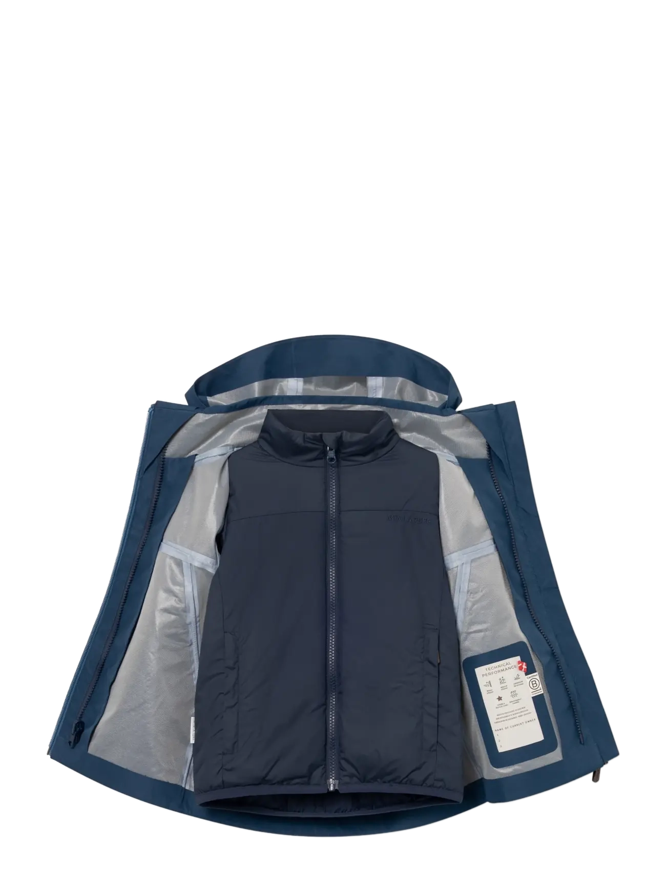 MINI A TURE - MATTITAN 3-in-1 shell jacket. GRS - shell-joped - insignia blue - 3