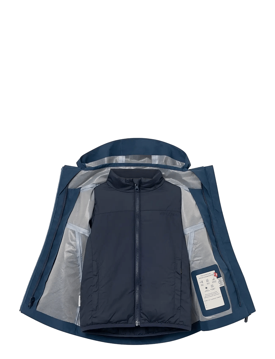 MINI A TURE - MATTITAN 3-in-1 shell jacket. GRS - shell-joped - insignia blue - 3