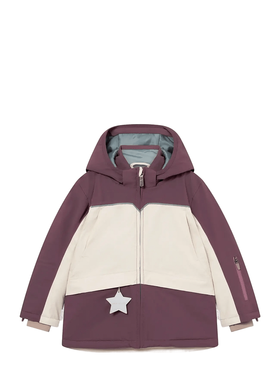MINI A TURE - MATADANE ski tech jacket. GRS - egg plant - white - 1