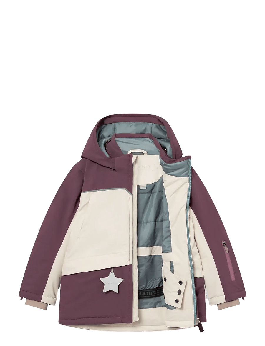 MINI A TURE - MATADANE ski tech jacket. GRS - egg plant - white - 3