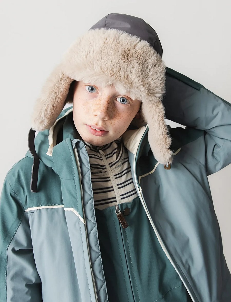 MINI A TURE - MATADANE ski tech jacket. GRS - sea pine - trooper blue - 4