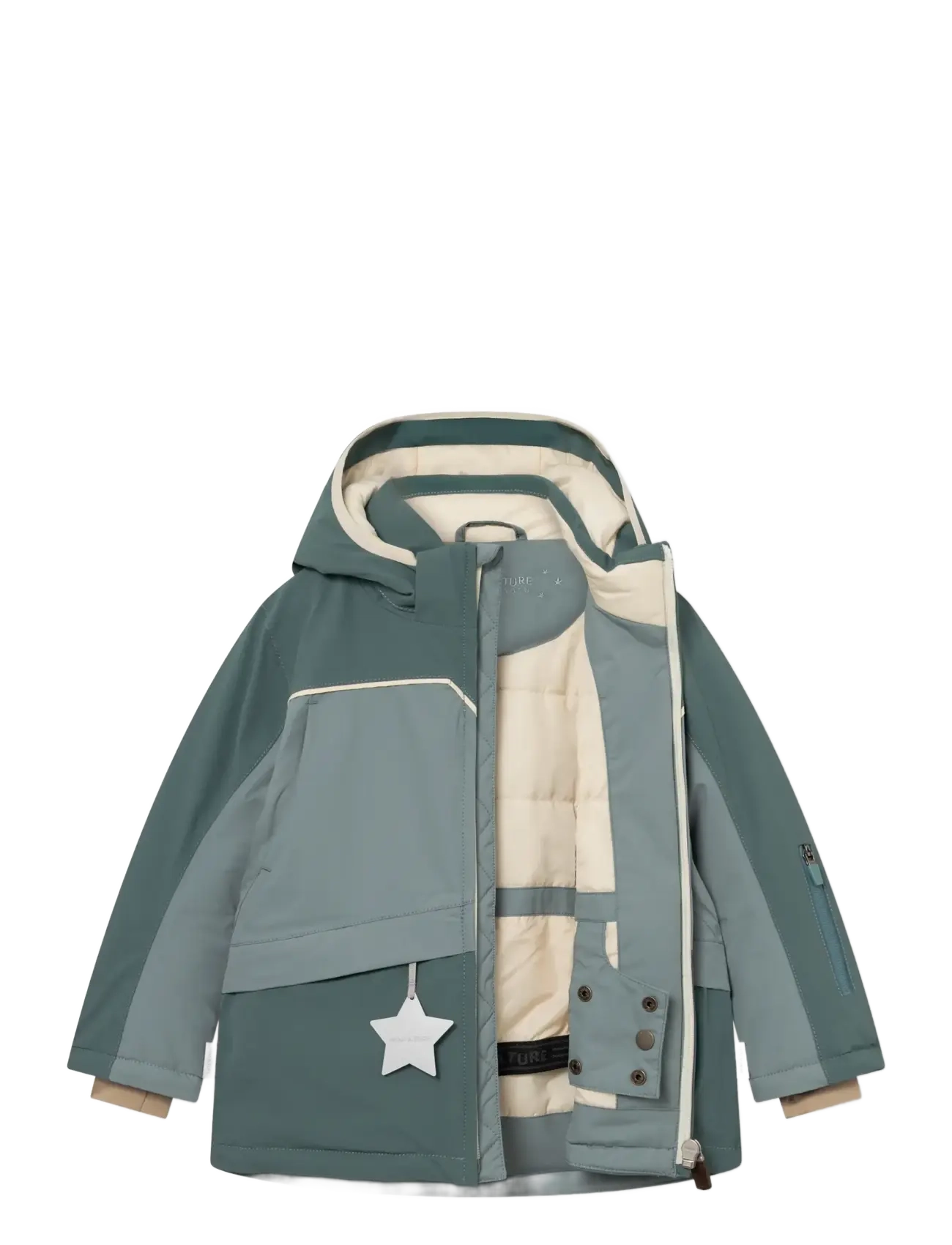 MINI A TURE - MATADANE ski tech jacket. GRS - sea pine - trooper blue - 3