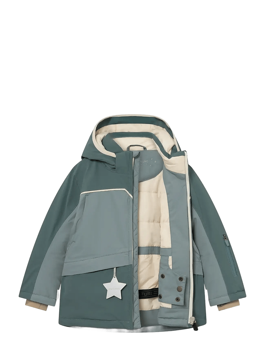 MINI A TURE - MATADANE ski tech jacket. GRS - sea pine - trooper blue - 3