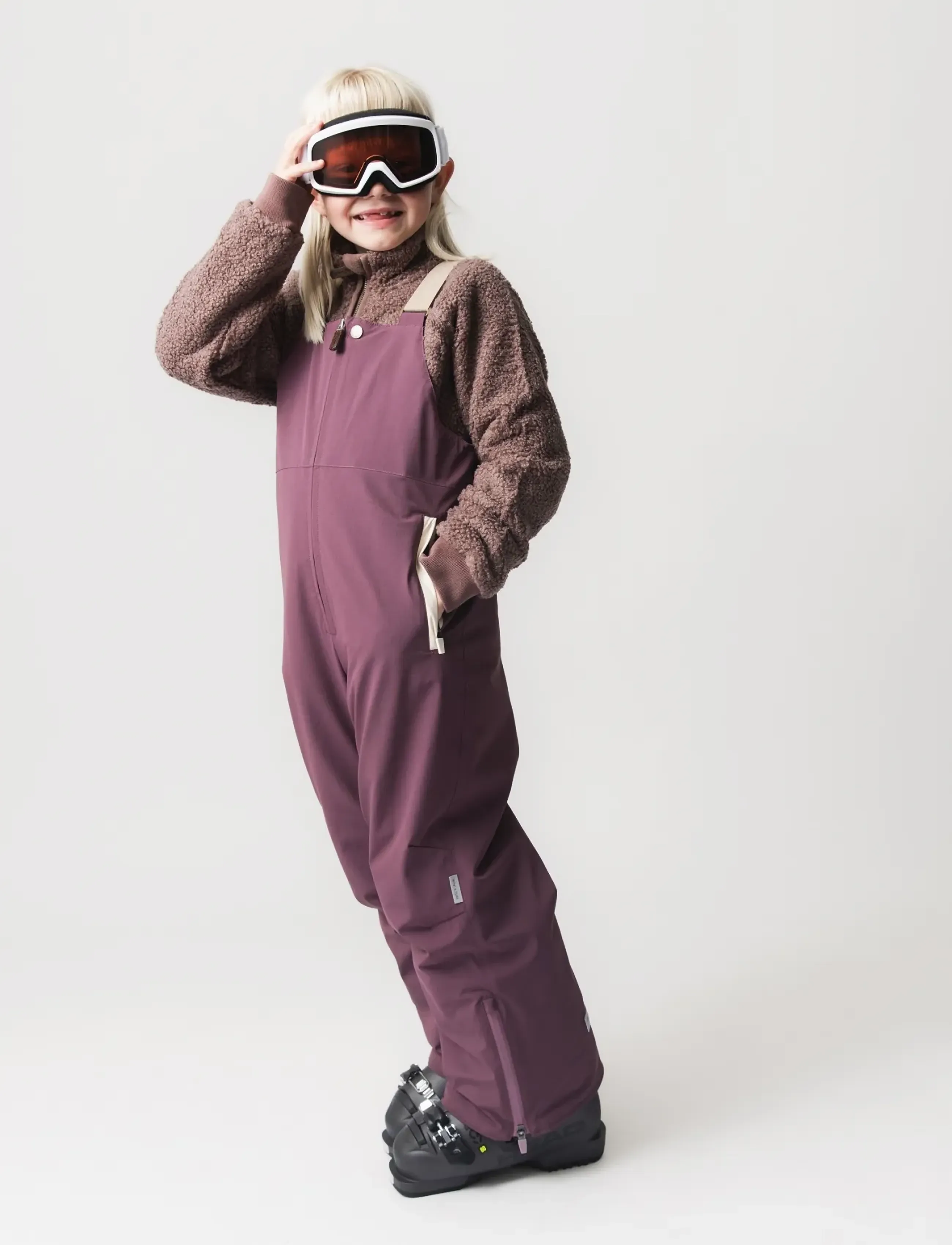 MINI A TURE - MATADAL ski tech pants. GRS - egg plant - white - 3