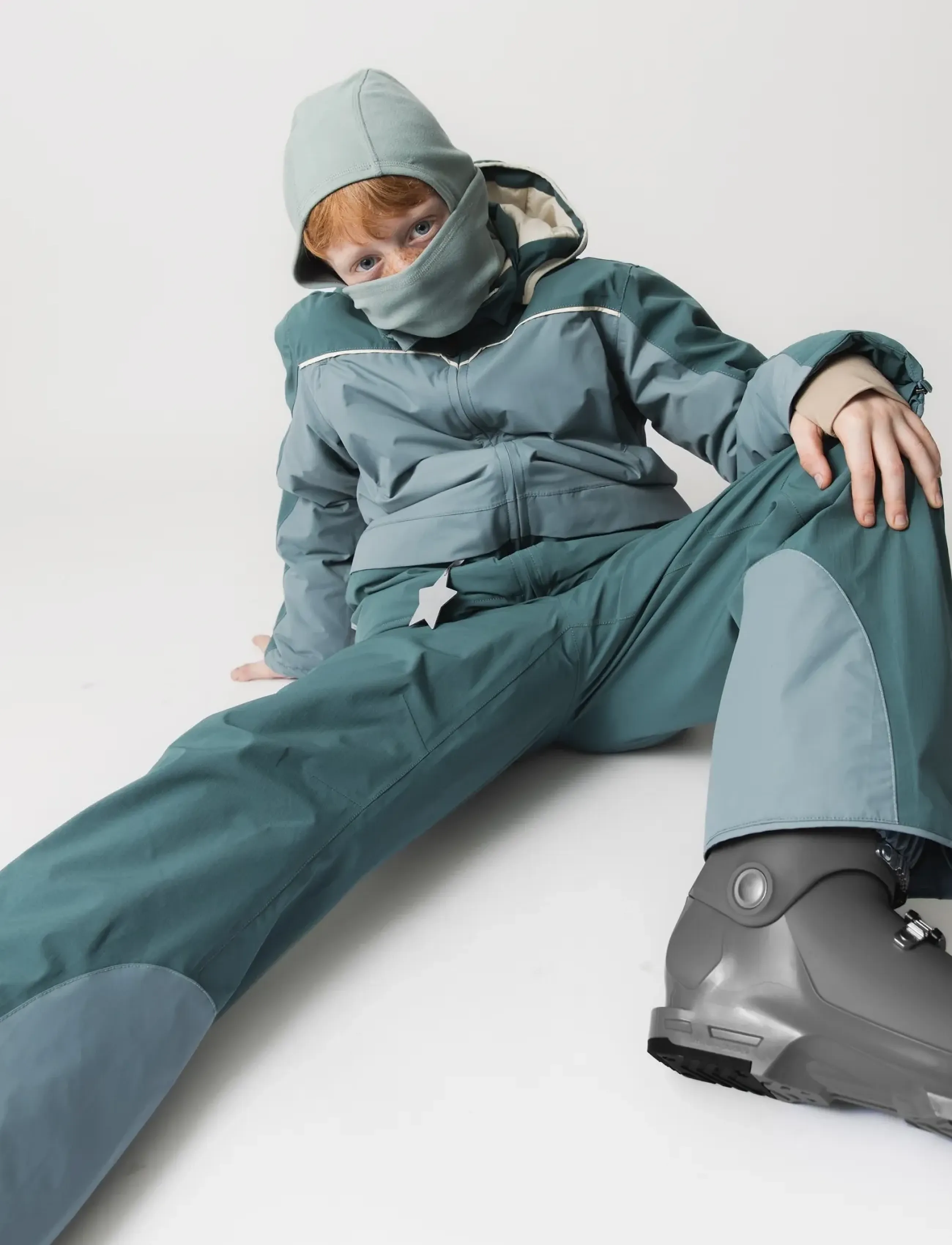 MINI A TURE MATADAL ski tech pants. GRS - MINI A TURE - SEA PINE - TROOPER BLUE / blue