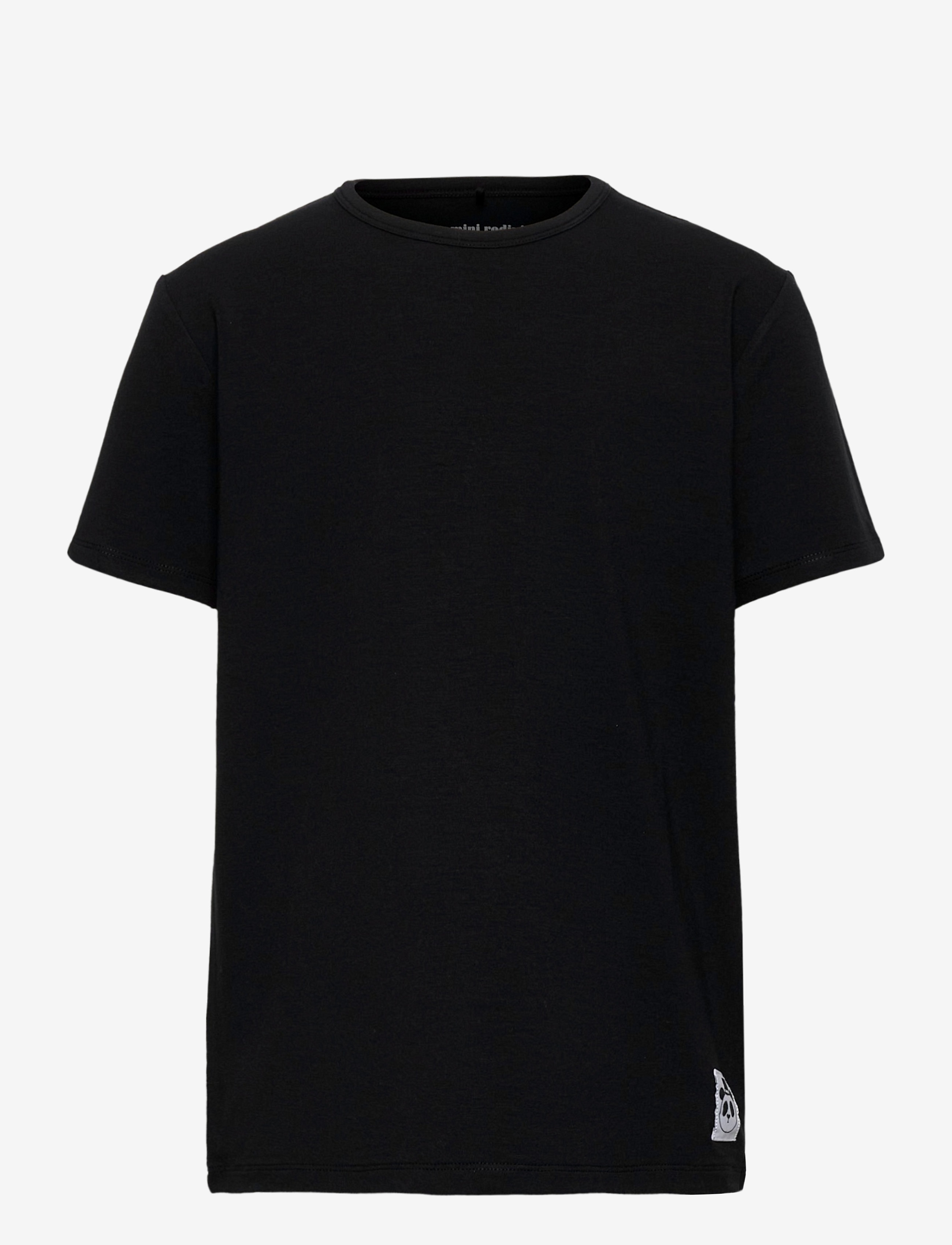 Mini Rodini Basic ss tee - Kleidung - BLACK / black