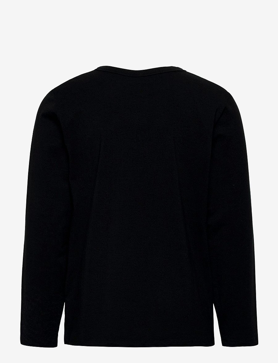 Mini Rodini - Basic grandpa - långärmade t-shirts - black - 1