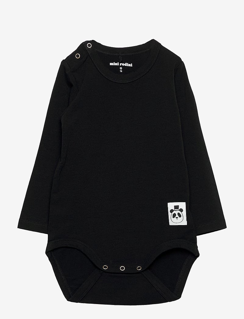 Mini Rodini - Basic ls body - langärmelige bodys - black - 0