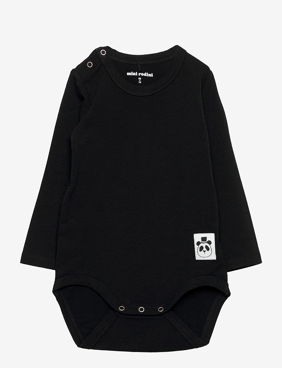 Mini Rodini - Basic ls body - bodies à manches longues - black - 0