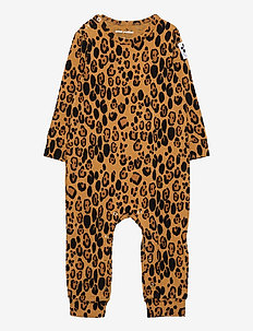Basic leopard jumpsuit baby, Mini Rodini