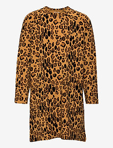 Basic leopard ls dress, Mini Rodini