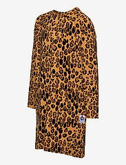 Mini Rodini - Basic leopard ls dress - långärmade vardagsklänningar - beige - 2