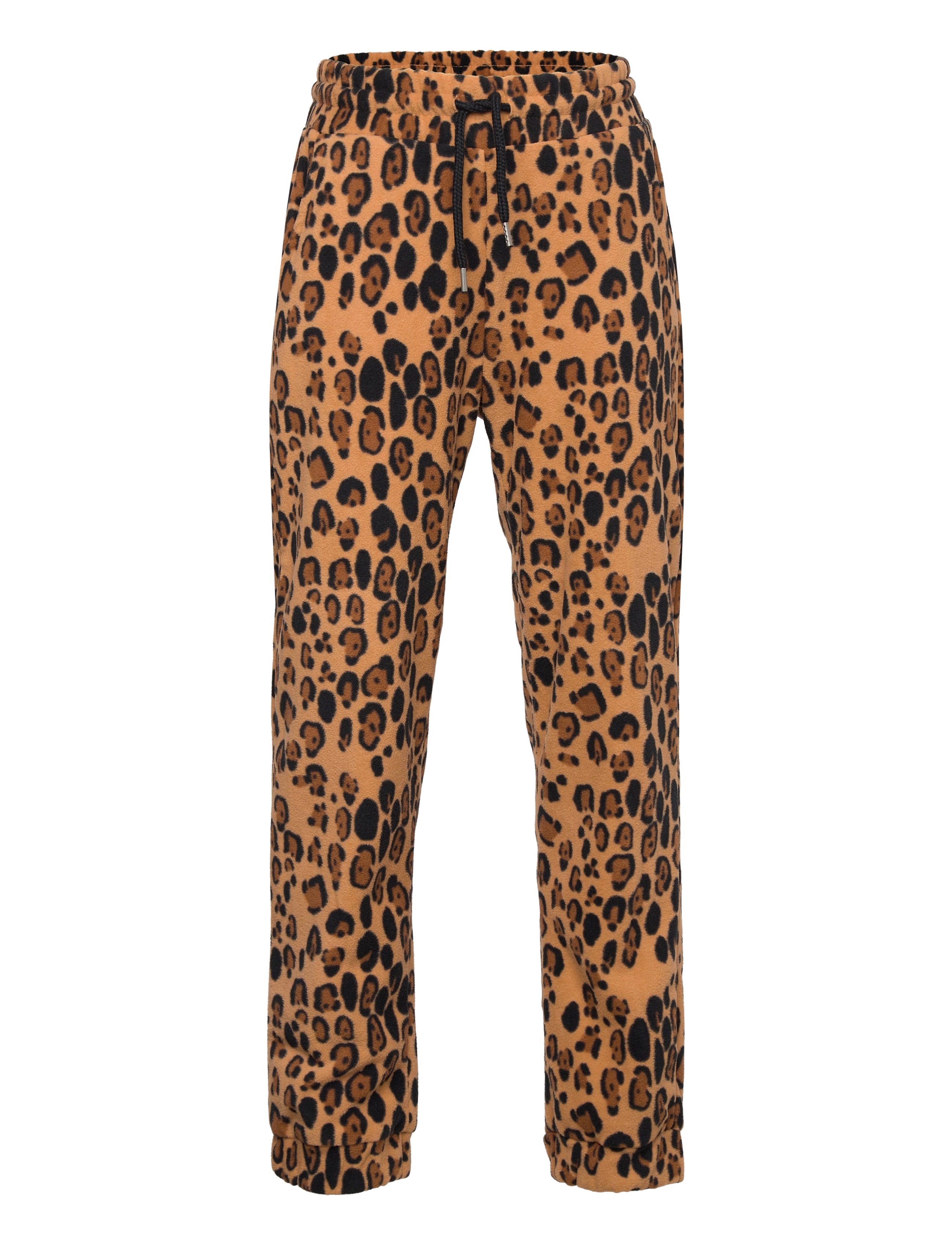 Mini Rodini Leopard Fleece Trousers, 80-86, Multi/patterned, Overtøj I Fleece > Bukser I Fleece, Børn