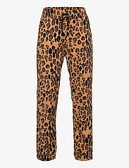 Mini Rodini - Leopard fleece trousers - apakšējais apģērbs - beige - 0