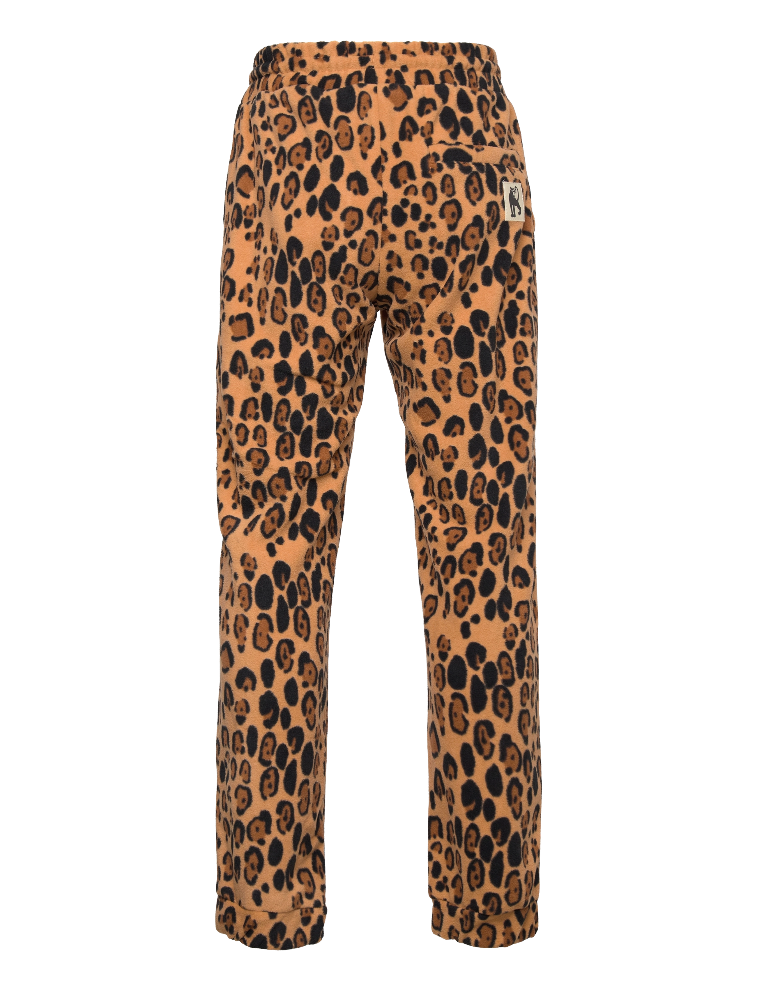 Mini Rodini - Leopard fleece trousers - beige - 1