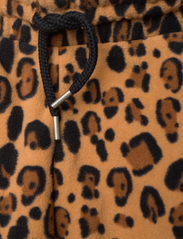Mini Rodini - Leopard fleece trousers - multino audinio drabužiai - beige - 3