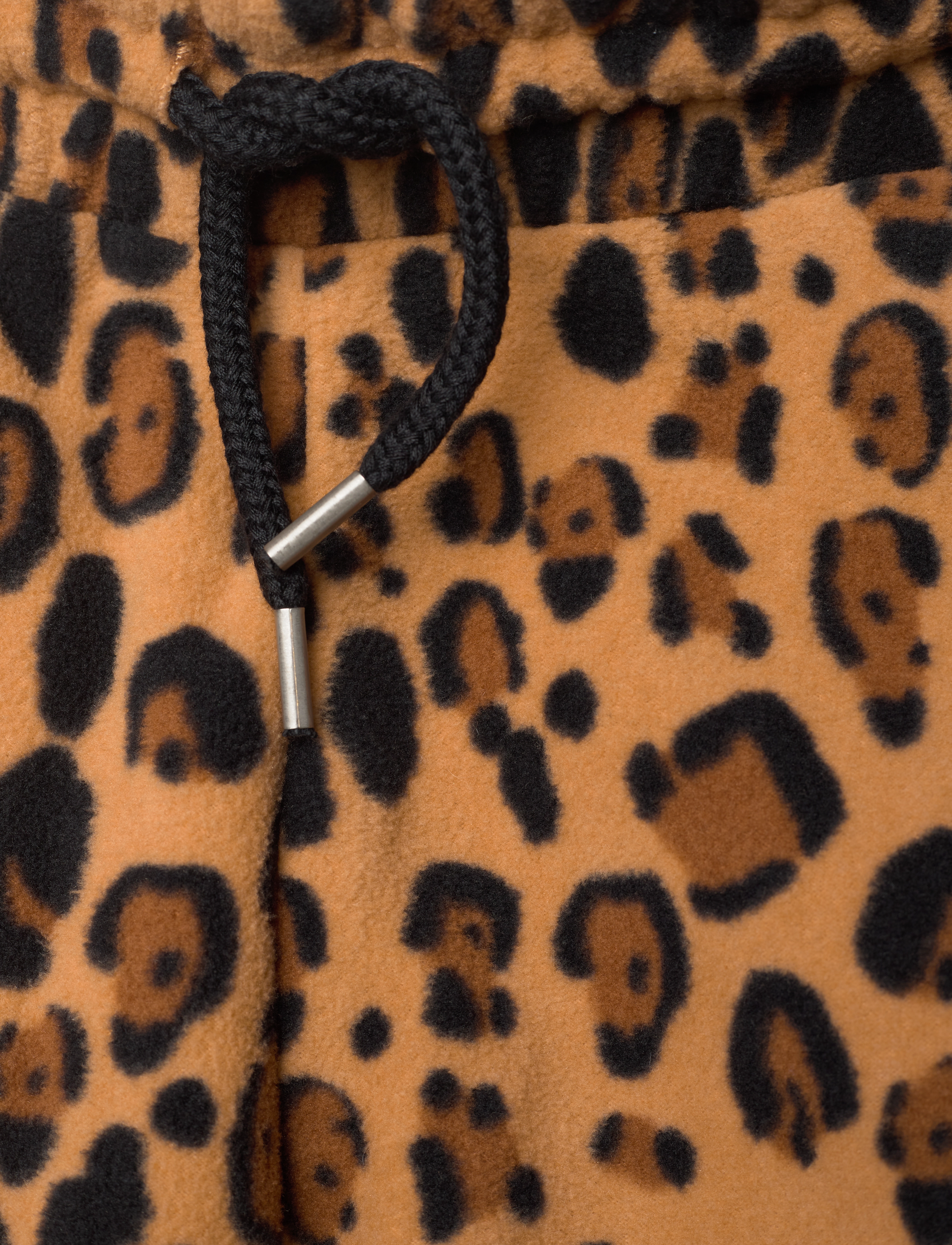 Mini Rodini - Leopard fleece trousers - beige - 3