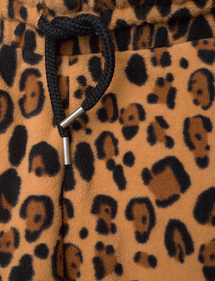 Mini Rodini - Leopard fleece trousers - fleecehosen - beige - 3