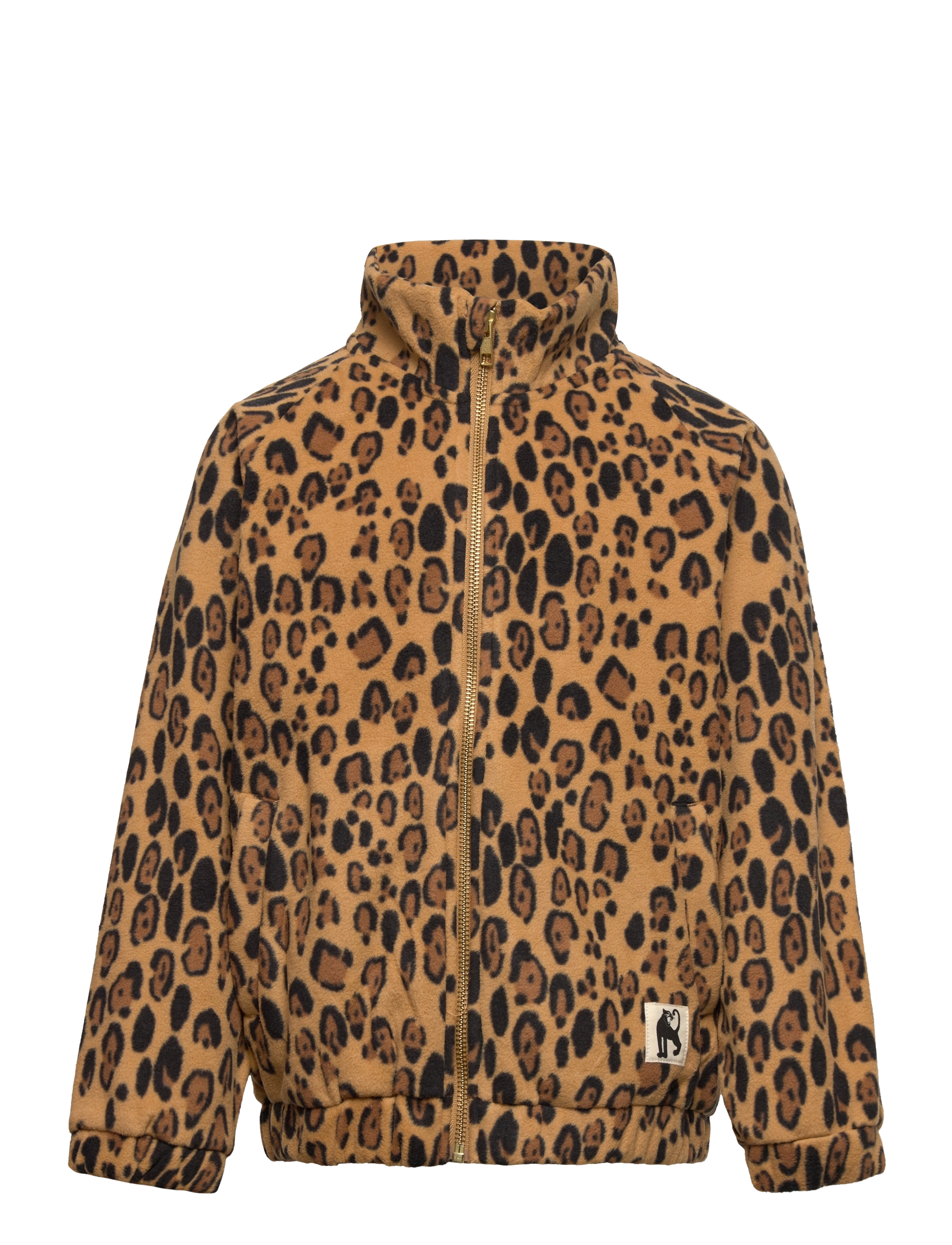 Mini Rodini Leopard Fleece Jacket - Chapter 1- Limited Stock, 80-86, Multi/patterned, Yderbeklædning Af Fleece > Fleecejakker, Børn