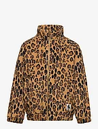Leopard fleece jacket - BEIGE