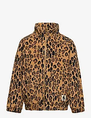 Mini Rodini - Leopard fleece jacket - multino audinio striukės - beige - 0