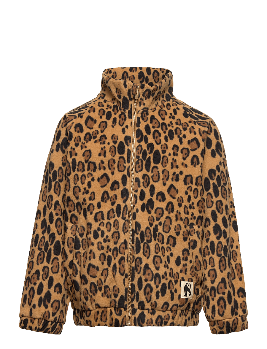 Mini Rodini - Leopard fleece jacket - Chapter 1- Limited stock - fleecejacken - beige - 0