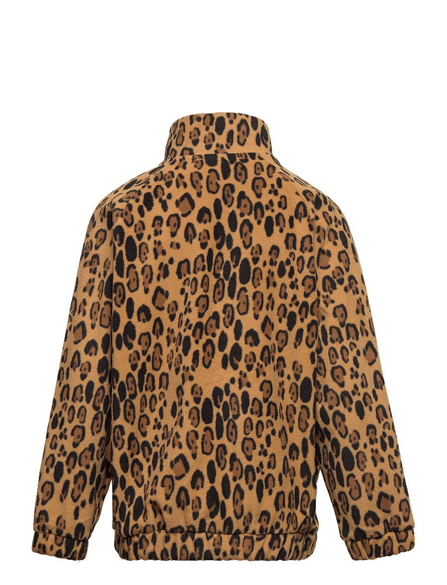 Mini Rodini - Leopard fleece jacket - Chapter 1- Limited stock - fleecejacken - beige - 1