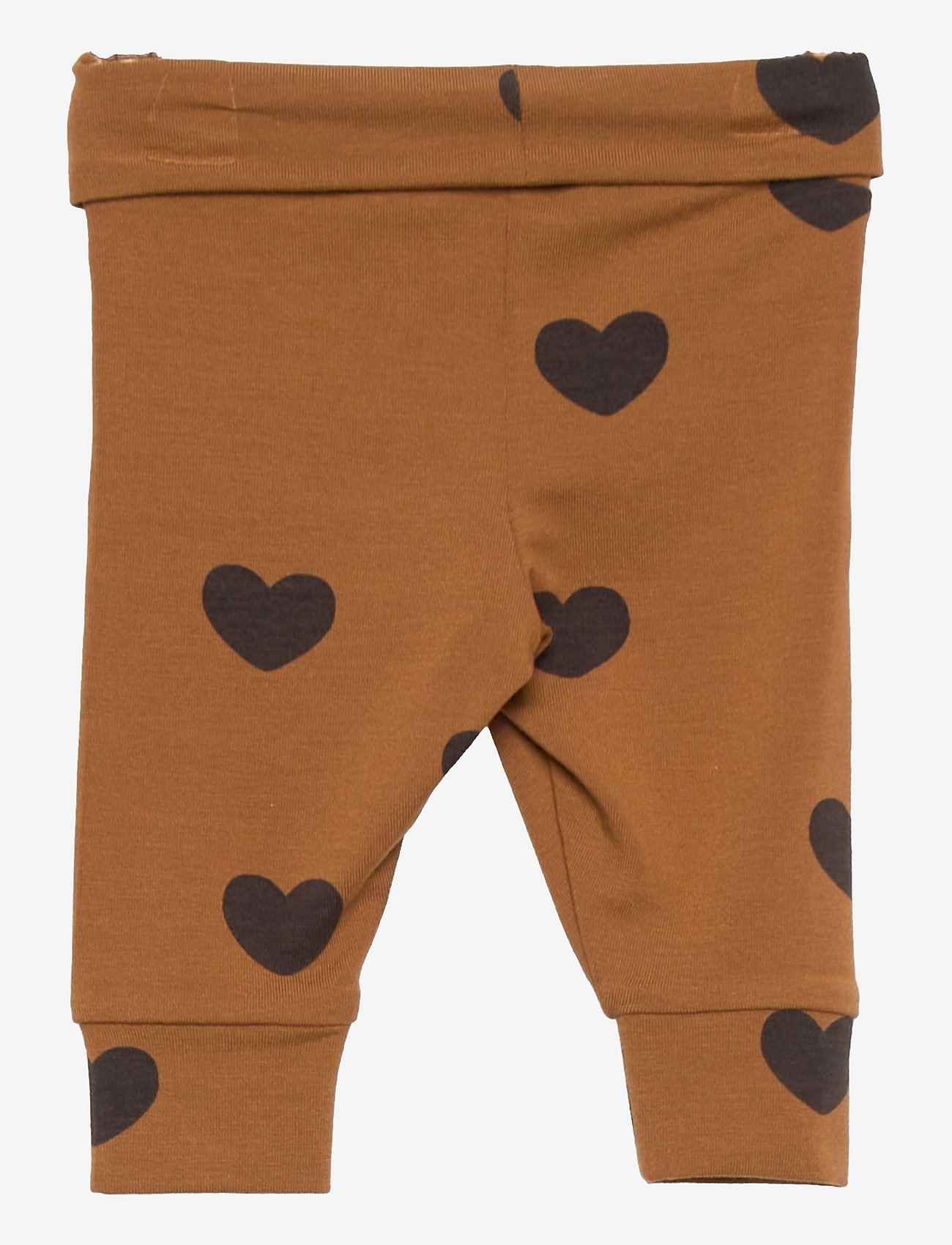 Mini Rodini - Basic hearts nb leggings TENCEL™ - brown - 1